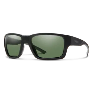 Smith Outback Matte Black Frame - ChromaPop Polarized Gray Green Lens - Polarized Lens
