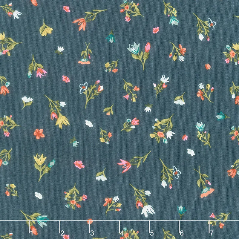 Songbook A New Page - Blessings Flow Navy Yardage