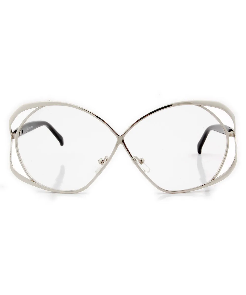 SOPHIA Silver/Clear Glasses