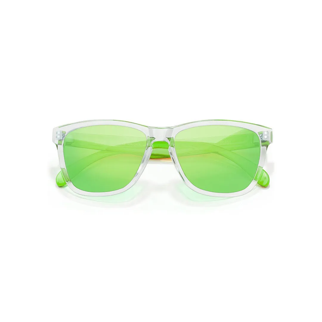 Sunski Sunglasses Original Clear/Lime Mens