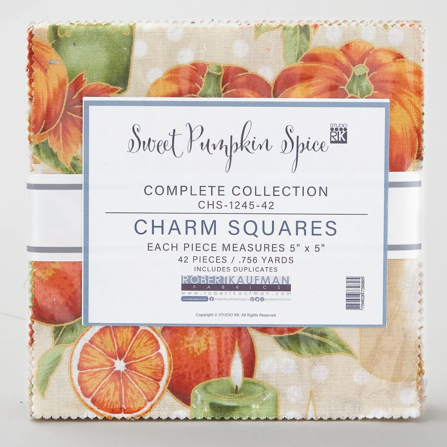 Sweet Pumpkin Spice Metallic Charm Pack