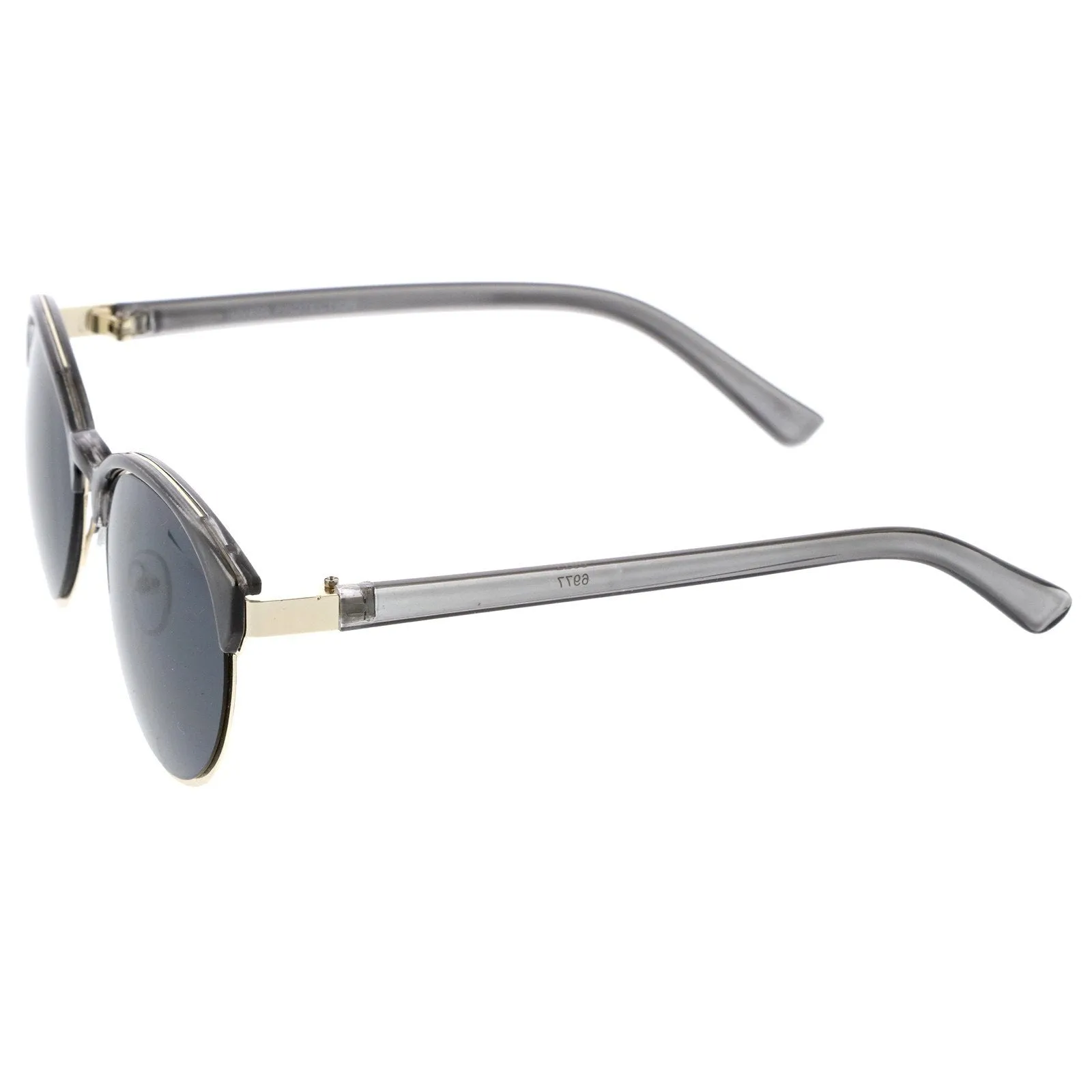 Women's Retro Oval Half Frame Cat Eye Sunglasses A792