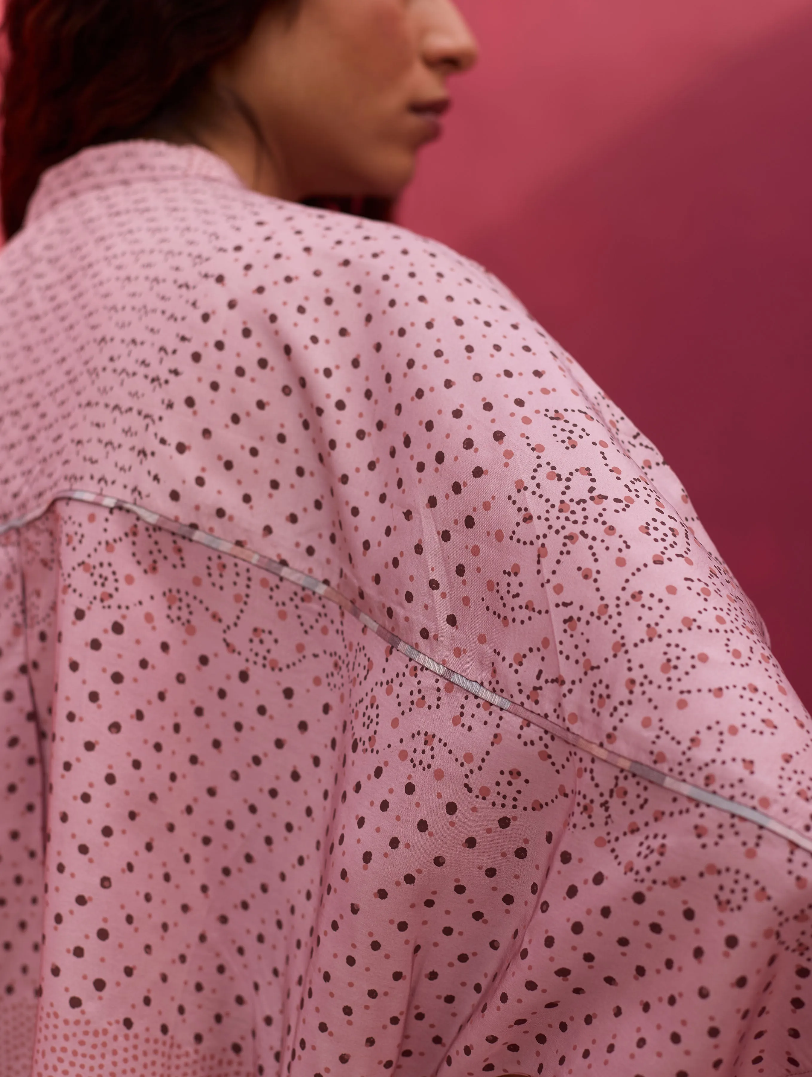 Zizara Block Printed Kurta - Lavender